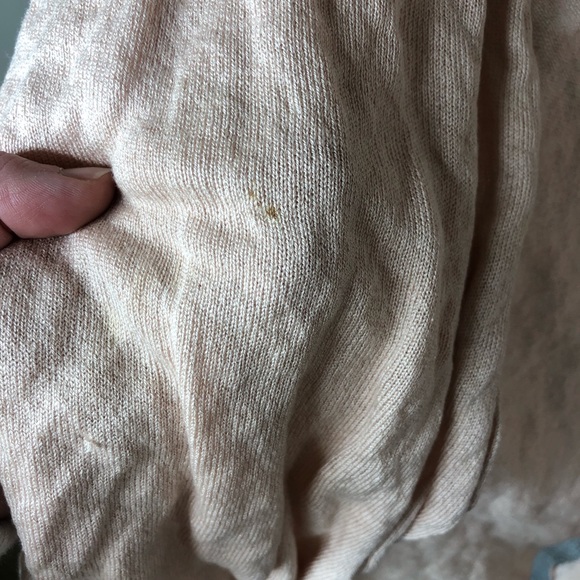 J. Jill silk metallic open front cardigan pink sweater - Picture 6 of 8